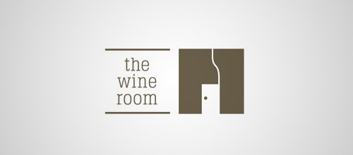 wine room door logo