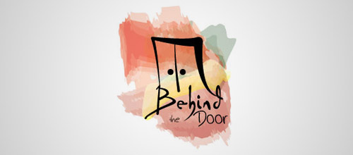 behind door logo